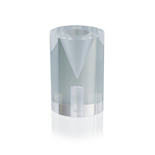 Porte-gaufrettes en plexiglas transparent conçu pour une gaufrette de 30x30x45mm de la marque 100% Chef, vendu à l'unité