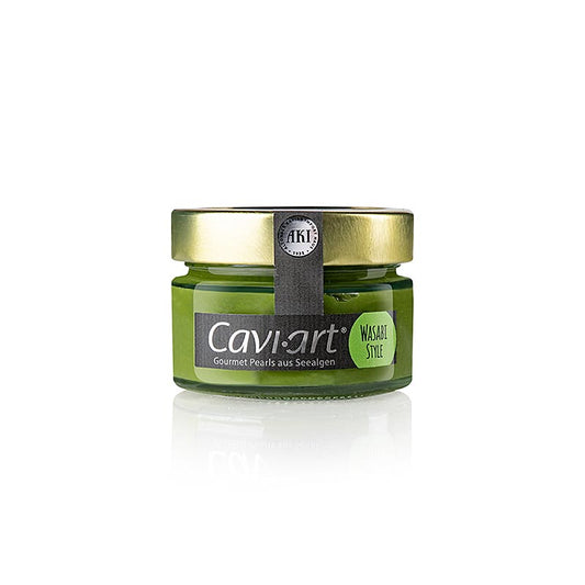 100 g de caviar d'algues végétalien Cavi-Art® au goût de wasabi, parfait pour les plats végétaliens