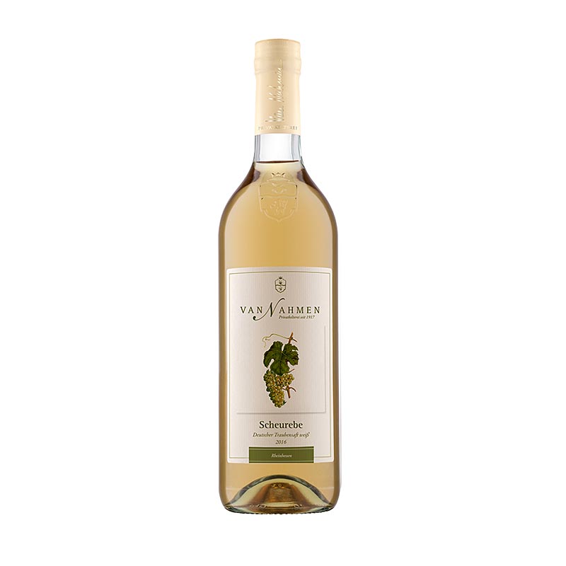 Bio 750 ml de jus de raisin blanc Nahmen Scheureben, 100% pur jus direct