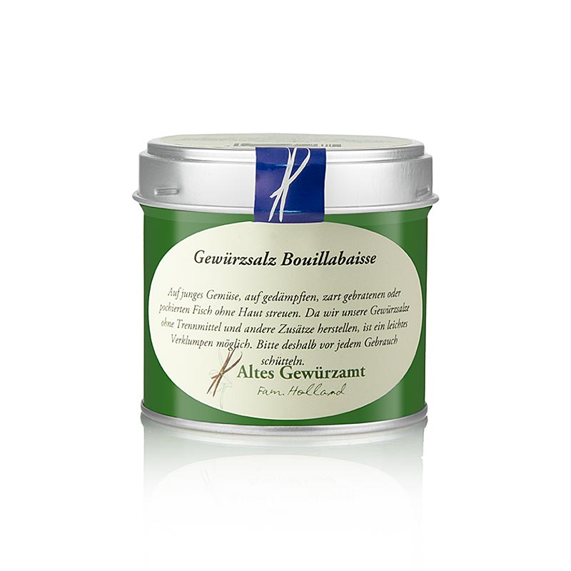 Sel d'assaisonnement pour Bouillabaisse de Altes Gewürzamt, 160 g, parfait pour les plats de poisson