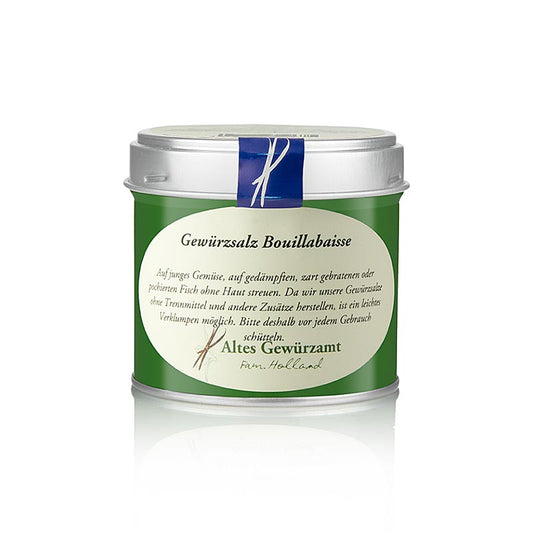 Sel d'assaisonnement pour Bouillabaisse de Altes Gewürzamt, 160 g, parfait pour les plats de poisson