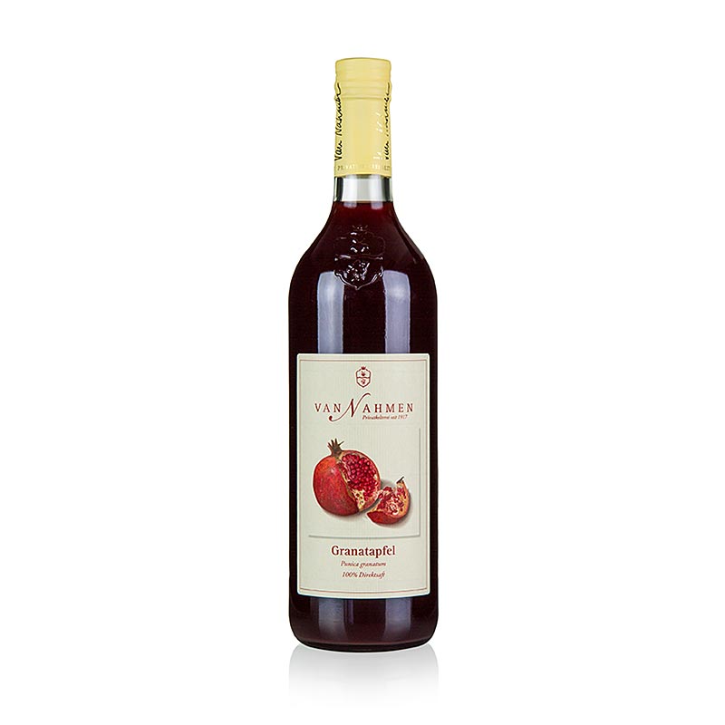 Bouteille biologique de 750 ml de jus de grenade Van Nahmen 100% pur