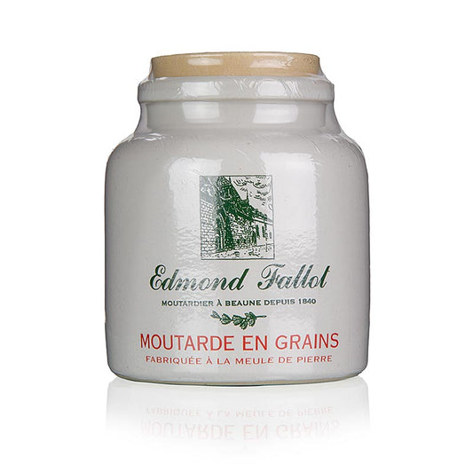 Moutarde Fallot, moutarde grossière au vin blanc, en bouteille de 230 ml