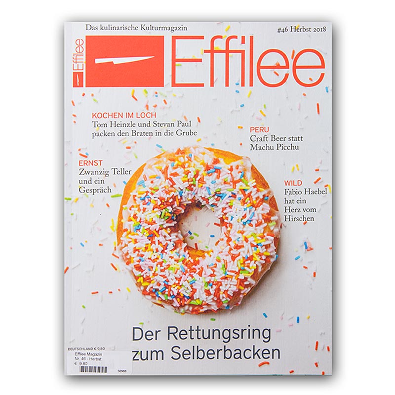 Effilee - Journal of food and living, numéro 46, 1 pièce, présentant une couverture de magazine informative et joliment conçue, axée sur l'alimentation et un mode de vie sain.