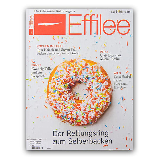 Effilee - Journal of food and living, numéro 46, 1 pièce, présentant une couverture de magazine informative et joliment conçue, axée sur l'alimentation et un mode de vie sain.
