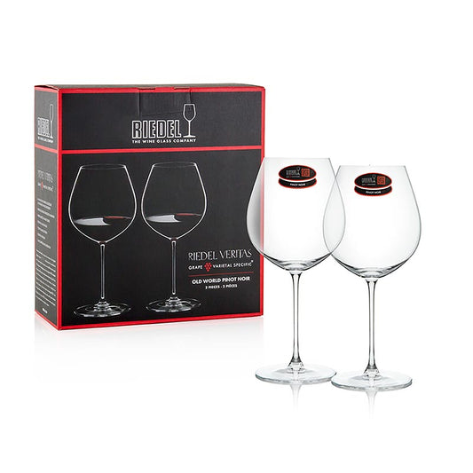 Riedel Veritas Glass - Old World Pinot Noir (6449/07) verres à vin, set de 2 pièces, joliment emballé dans un coffret cadeau