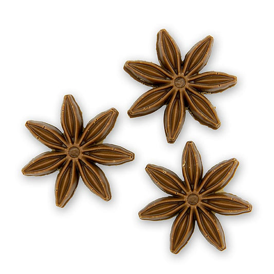 Chocolat à l'anis étoilé, 178 g, 54 pièces - délicieux chocolat à l'anis étoilé, emballé dans une boîte de 178 g contenant 54 pièces.
