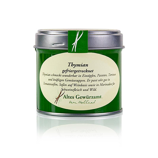 Thym, lyophilisé, Altes Gewürzamt, 10 g - Herbes aromatiques de haute qualité pour usage culinaire, disponibles en paquets pratiques de 10 grammes