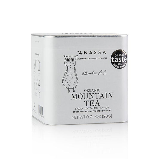 Thé des montagnes grecques ANASSA bio, en vrac avec 20 sachets, 20g