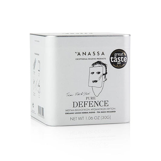 Thé de défense pure biologique ANASSA, en vrac avec 15 sachets, 30g mélange d'herbes