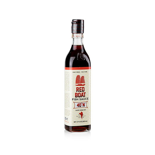 Bouteille de 500 ml de sauce de poisson foncé Red Boat du Vietnam