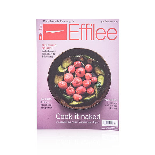 Effilee - Magazine sur l'alimentation et l'art de vivre, numéro 49, couverture de magazine en 1 pièce avec contenu sur l'alimentation et l'art de vivre
