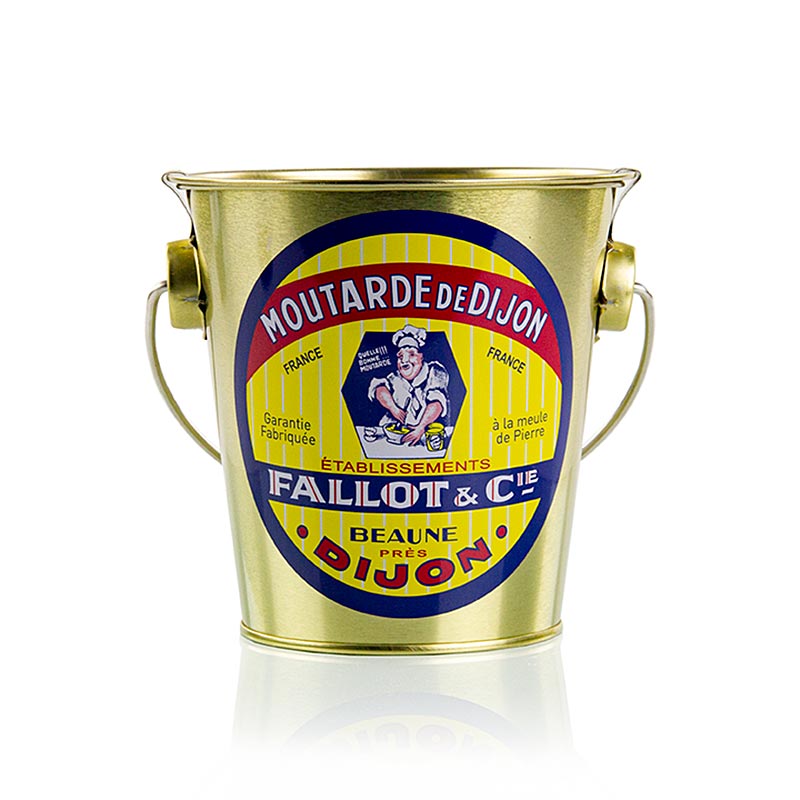 Pot de 420 ml de moutarde de Dijon Fallot, fine et piquante, conditionnée en godet