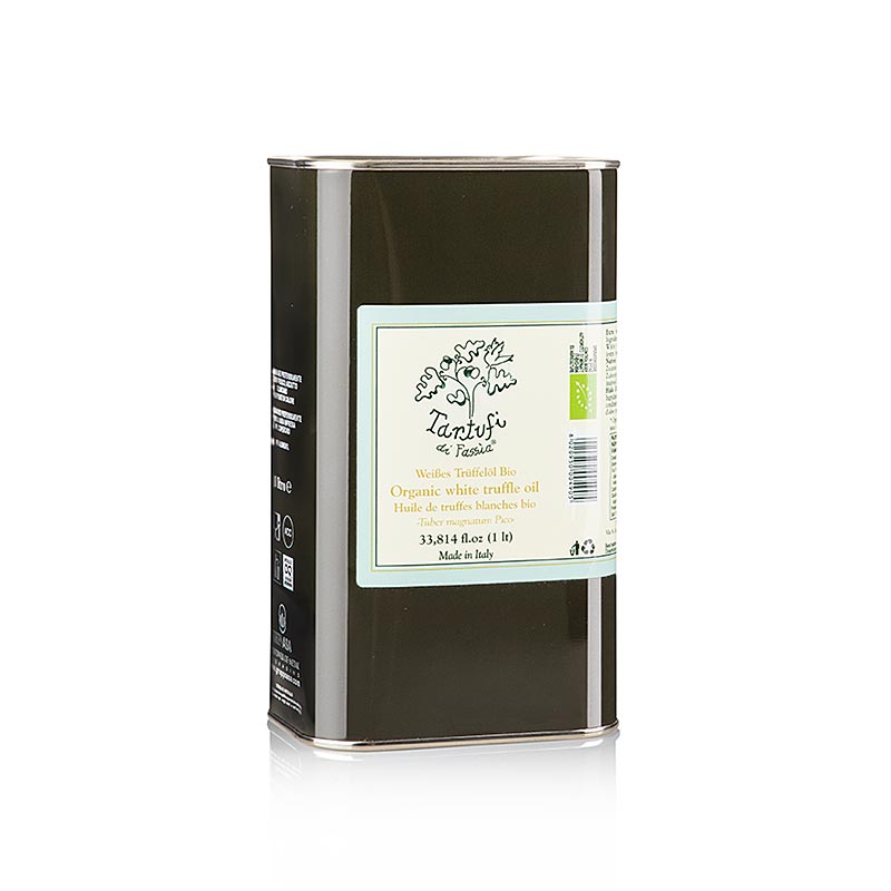Huile de truffe blanche Ppura biologique, sans arômes artificiels, bouteille de 1 litre
