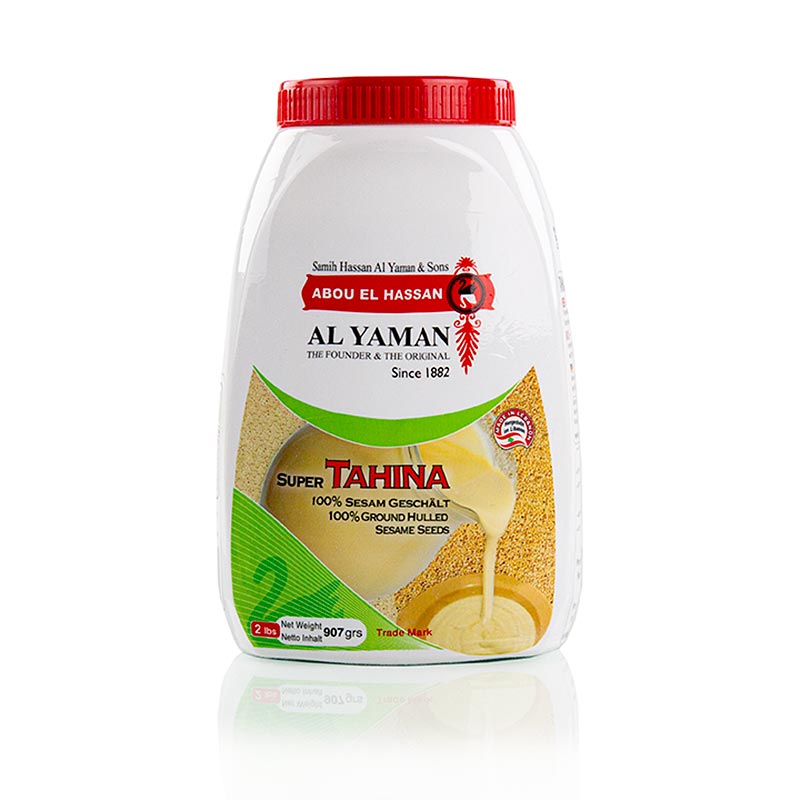 Pâte de sésame Tahini, Al Yaman, 907 g, bio, sans gluten et riche en graines de sésame savoureuses