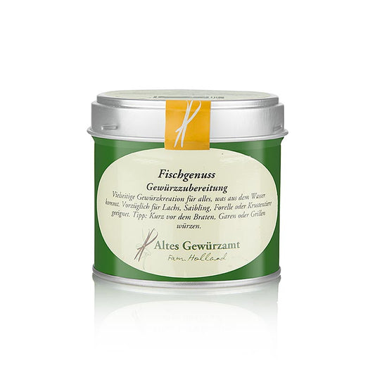 Arôme de poisson, préparation aux herbes, Altes Gewürzamt, 90 g, un assaisonnement savoureux composé d'une variété d'herbes et d'épices pour rehausser le goût des plats.
