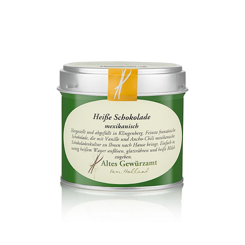Chocolat chaud mexicain au sucre de canne, vanille, piment, Altes Gewürzamt, 110 g, parfait pour une soirée d'hiver