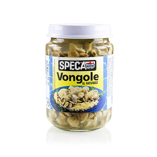 130 g de moules Vongole à la sauce Speca naturelle, un délicieux produit de la mer