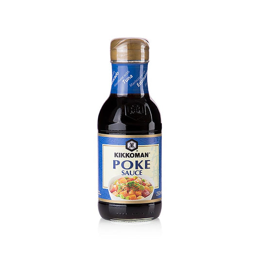 Sauce poke à base de soja pour bols poke, Kikkoman, 250 ml - Une délicieuse sauce savoureuse à base de soja, parfaite pour enrichir les bols poke