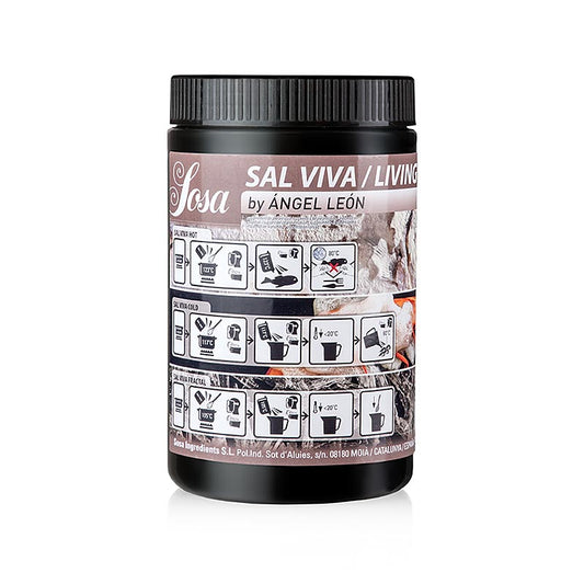 Salt Sal Viva / Live Salt by Ángel León, 700 g, un sel de mer de première qualité à la saveur unique, parfait pour rehausser le goût de vos plats préférés.