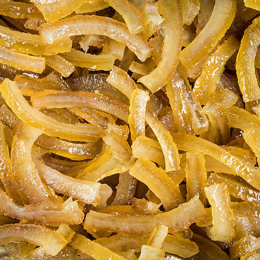 Ecorces de citron confites en barre épaisse de Corsiglia Facor, paquet de 2 kg