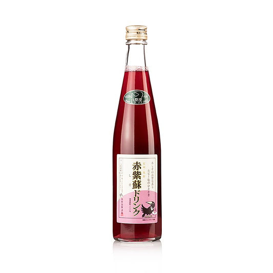 Bouteille de 500 ml de boisson Red Shiso au jus de prune, rafraîchissante et savoureuse