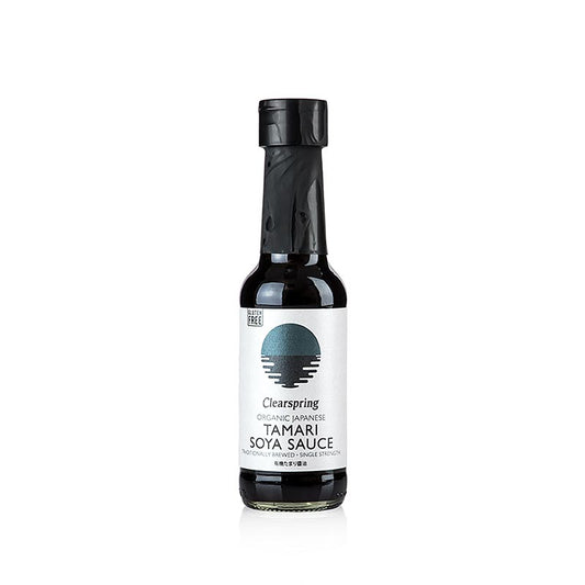 Clearspring Organic Japanese Tamari Soy Sauce, une bouteille de 150ml de sauce soja biologique