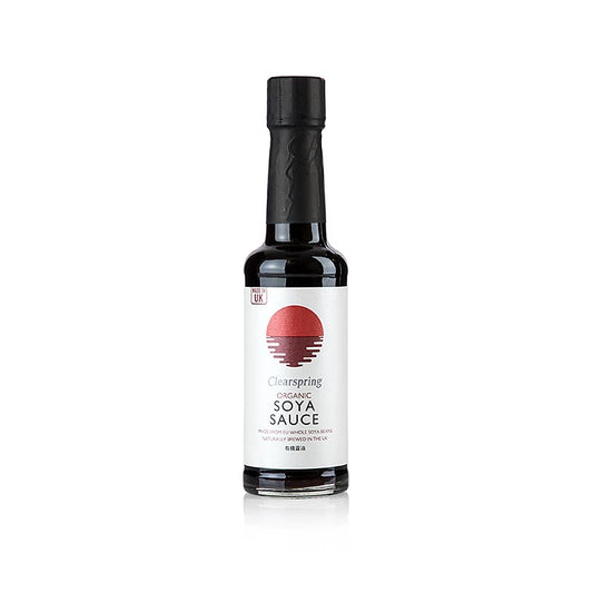 Sauce soja biologique de marque Clearspring, sauce soja Shoyu, BIO, 150 ml