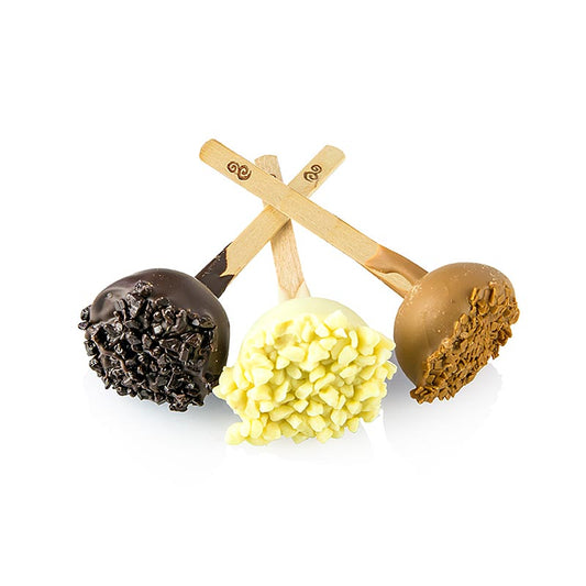 Trois sucettes assorties, chacune d'un diamètre de 3x105cm, pesant 12 kg et contenant environ 57 pièces.