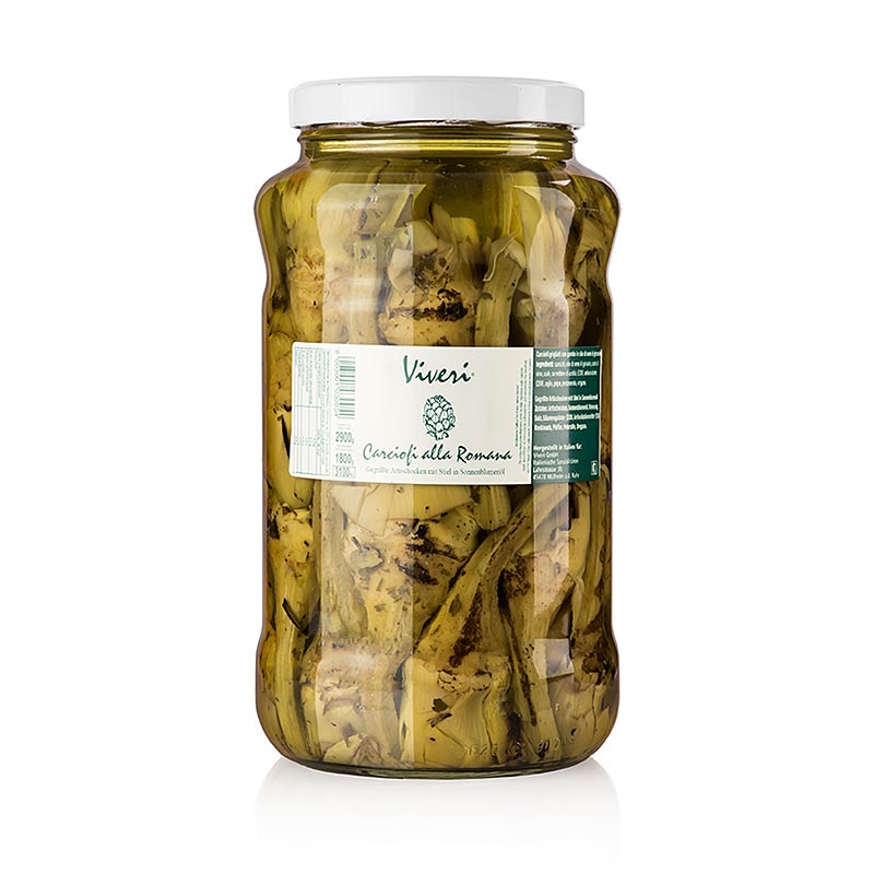 Artichauts Romana, avec pédoncule, grillés, à l'huile, Viveri, 29 kg - délicieux et savoureux artichauts grillés à l'huile de Viveri, disponibles en paquet de 29 kg