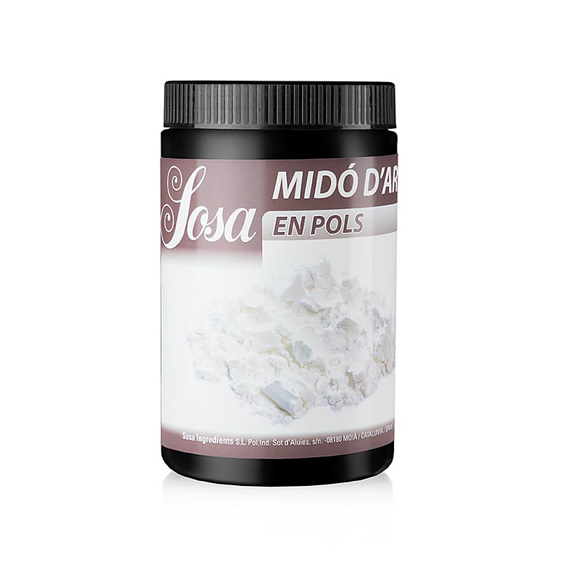Alt text : Amidon de riz Sosa, 500 g, un amidon de riz sans gluten de haute qualité pour la pâtisserie et la cuisine