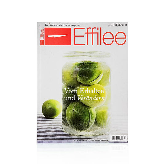Effilee - Magazine pour la nourriture et la vie, numéro 52, 1 pièce, présentant une couverture de magazine culinaire magnifique et délicieuse avec des couleurs vibrantes et des images séduisantes.