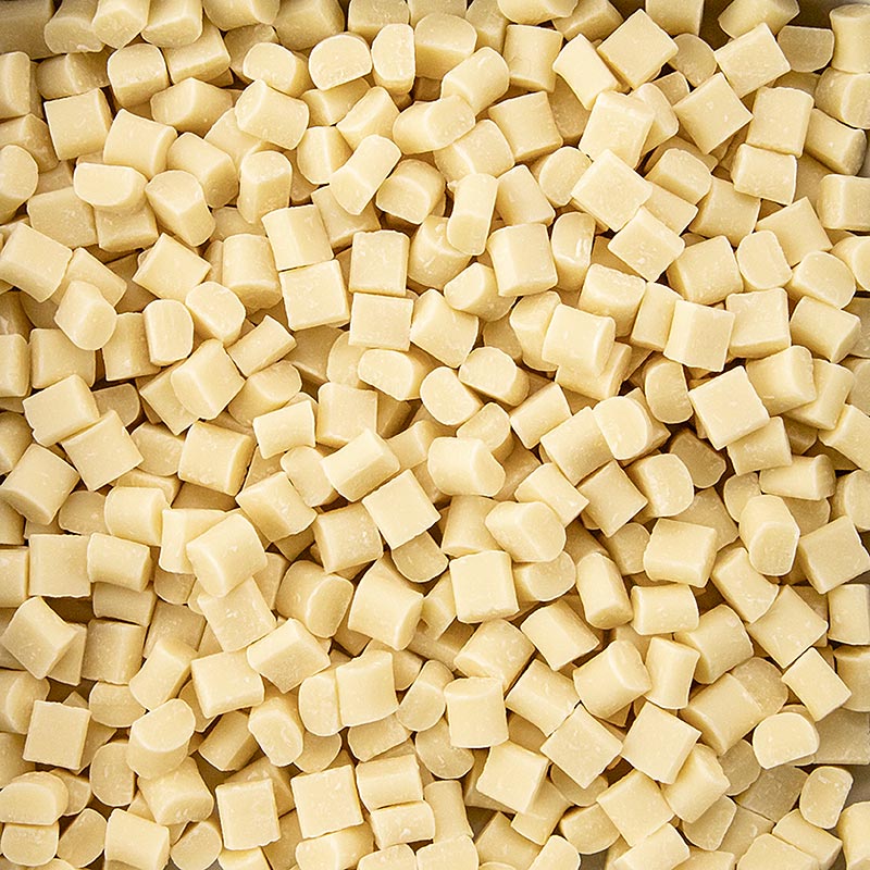 Morceaux - Chocolat blanc, morceaux de chocolat dur pour la pâtisserie, Callebaut, 1 kg - Gros paquet de morceaux de chocolat blanc Callebaut, idéal pour la pâtisserie