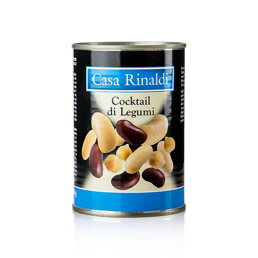 Mélange de haricots blancs, rouges, cannellini et pois chiches de Casa Rinaldi, 400 g