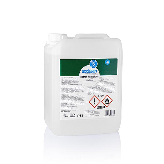 Bouteille de 5 litres de BIO-LINN Sodasan, désinfectant de surface pour un nettoyage efficace