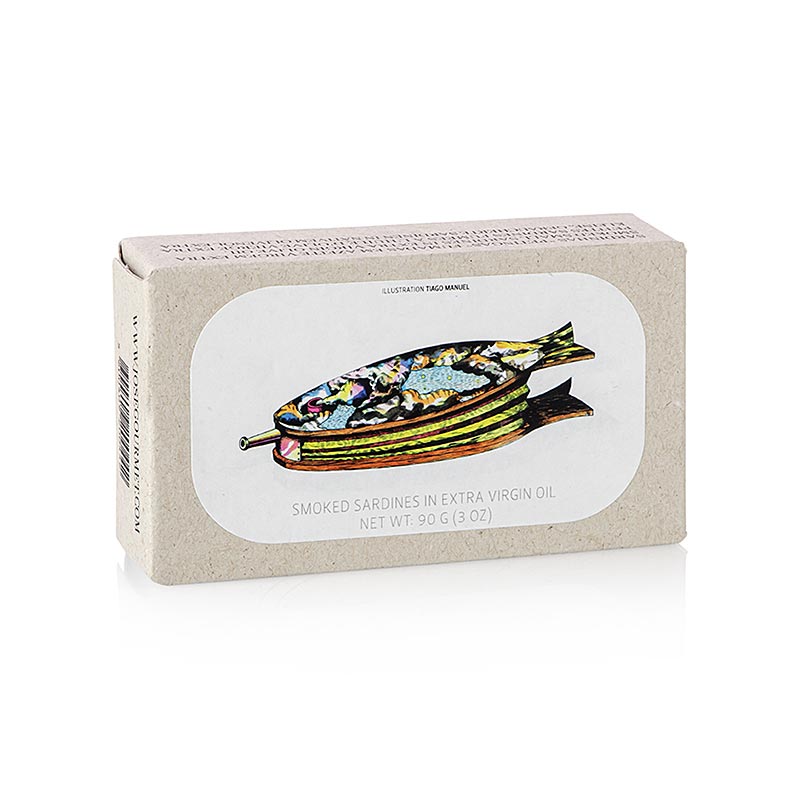 Sardines fumées à l'huile d'olive extra vierge de Jose Gourmet, 90g, un produit de la mer savoureux et de grande qualité