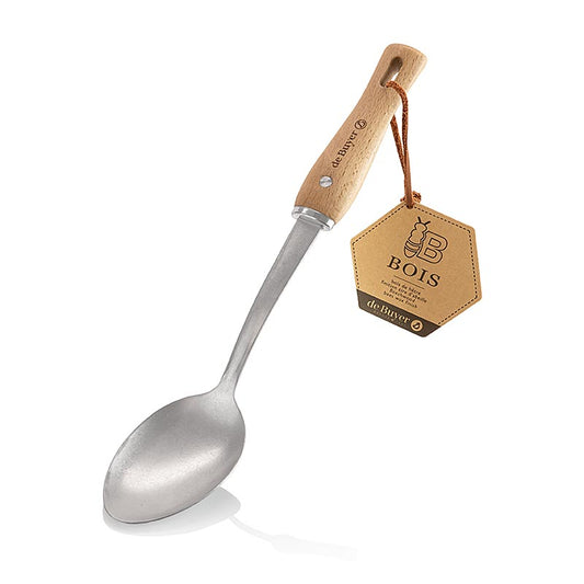 deBUYER B Bois cuillère à verser, en acier inoxydable et bois, 270101, pièce unique