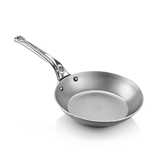 Image en gros plan de la poêle à frire Mineral B Element Pro deBUYER, 20 cm (568020), montrant sa construction durable et sa surface antiadhésive.