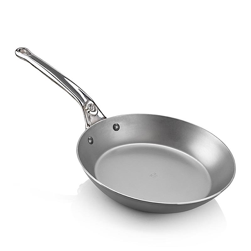 deBUYER Mineral B Element Pro poêle à frire, 24cm (568024), 1 pièce, présentant une surface de cuisson antiadhésive durable et polyvalente et une poignée ergonomique pour une utilisation facile