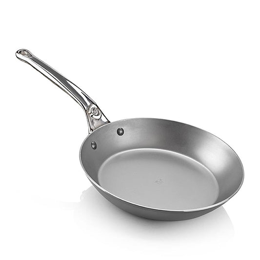 deBUYER Mineral B Element Pro poêle à frire, 24cm (568024), 1 pièce, présentant une surface de cuisson antiadhésive durable et polyvalente et une poignée ergonomique pour une utilisation facile