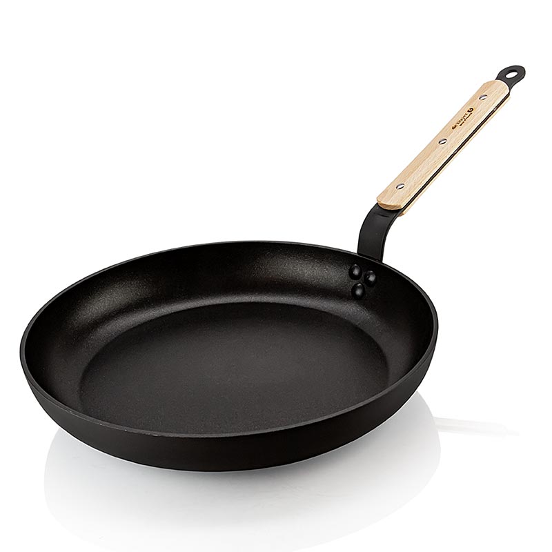 deBUYER B Bois Choc poêle à frire, induction, 32cm (878032), 1 st - Poêle à induction durable de 32cm, convenant à toutes les sources de chaleur, y compris l'induction, de la marque deBUYER B Bois Choc