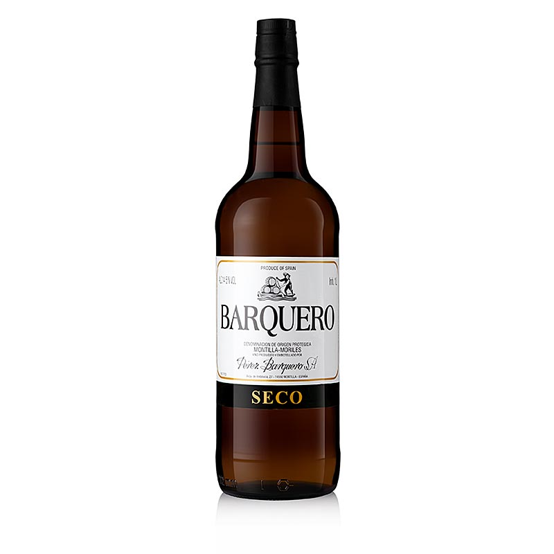 Barquero Dry, pour la cuisine, 14,5%, 1 litre, idéal pour la cuisine et l'enrichissement des plats.