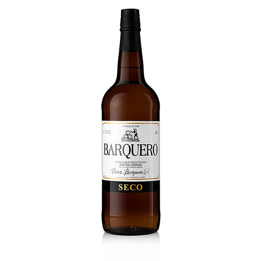 Barquero Dry, pour la cuisine, 14,5%, 1 litre, idéal pour la cuisine et l'enrichissement des plats.