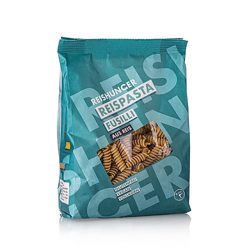 Fusilli de pâtes de riz Reishunger sans gluten, à base de riz, paquet de 400g