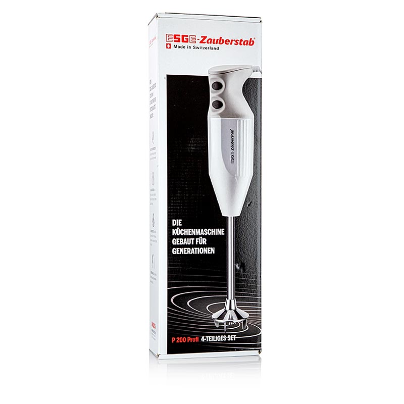 ESGE wand P 200 Profi 200W mixeur à main avec accessoires, numéro de modèle 90860, image du produit