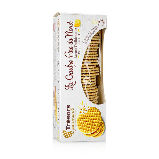 Barsnack Tresors - La gaufre fine au beurre doux, 220g Gaufre au beurre, 220g - Délicieuse gaufre au beurre doux, 220g
