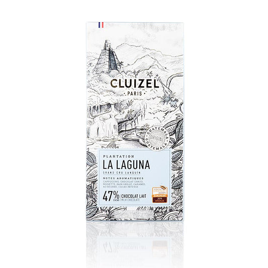 La Laguna plantation chocolate bar, 47% milk, Michel Cluizel (12122), 70g - délicieux chocolat au lait de Michel Cluizel avec 47% de cacao, emballé dans une tablette de 70g.
