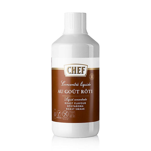CHEF Premium concentrate - arôme grillé, liquide, sans levure, 1 l - assaisonnement liquide de haute qualité, sans levure, avec un riche arôme grillé