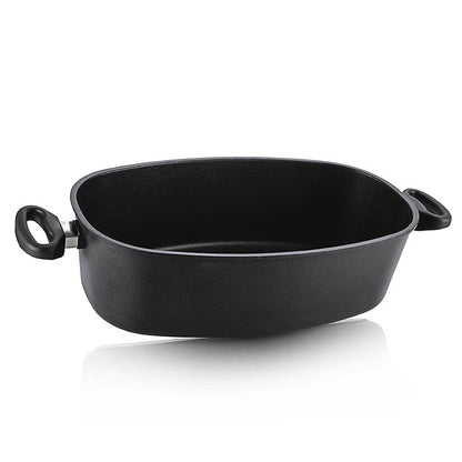 AMT Gastroguss cocotte jumbo avec poignées latérales, convient à l'induction, 40x24x12cm, 1 pièce 