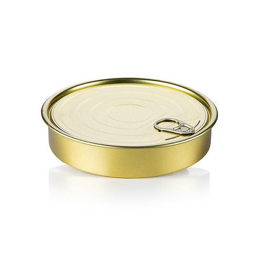 Boîte ronde vide en aluminium de 280ml avec couvercle, 100% marque Chef, lot de 50